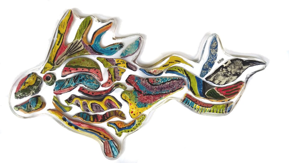 pesce pappagallo coloratissimo
